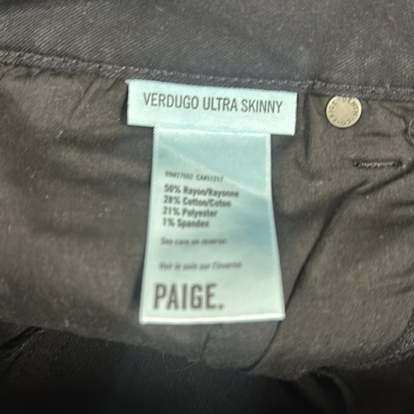 Paige verdugo ultra skinny black jeans 29 - Picture 7 of 7